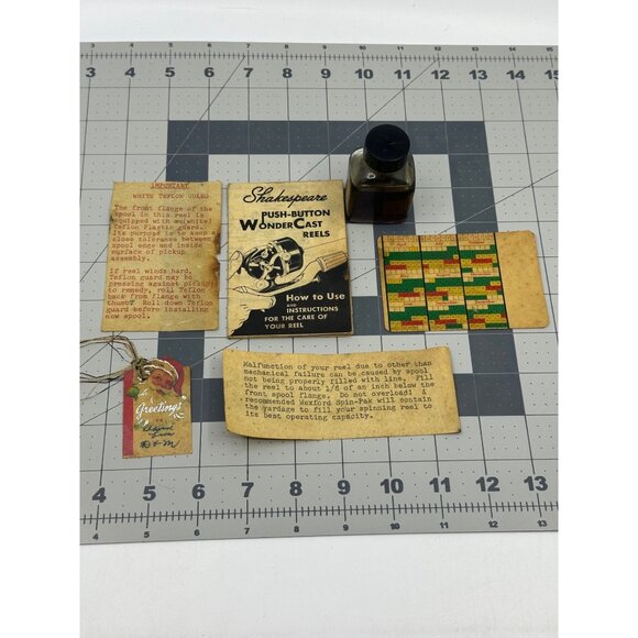 Shakespeare WonderCast No. 1794 Push-Button Reel Boxed With Manual & Oil Set - Picture 7 of 16